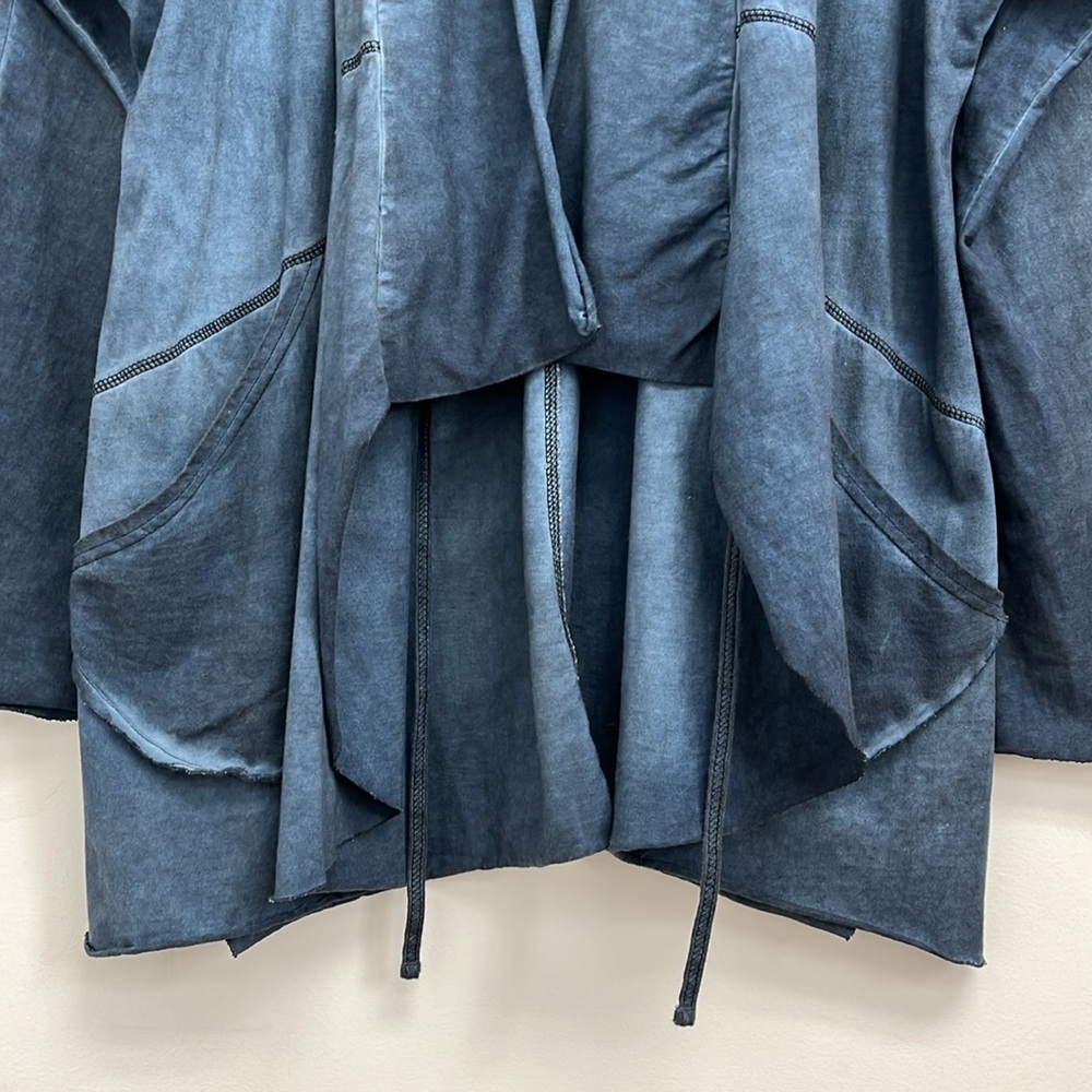 Elegant Blue Women's Cardigan - Picture 9 of 14